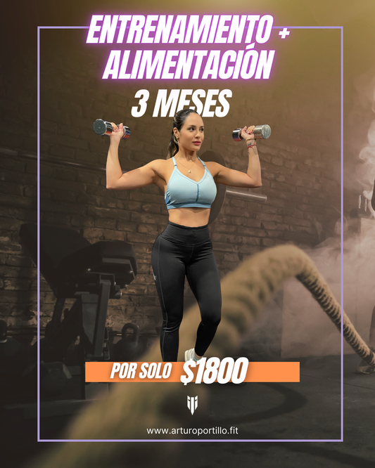 3 MESES MUJER Programa de entrenamiento y Plan de alimentación